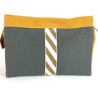 Hermes Clutch Bag Gimetou GM Cotton Gray — view 2