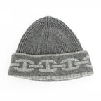Hermes Knit Cap Heaven Charbon Flannel Gray L Size Cashmere Hat — view 3