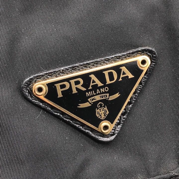 Prada Nylon Tessuto Quilted Chain Shoulder Tote Black — view 8