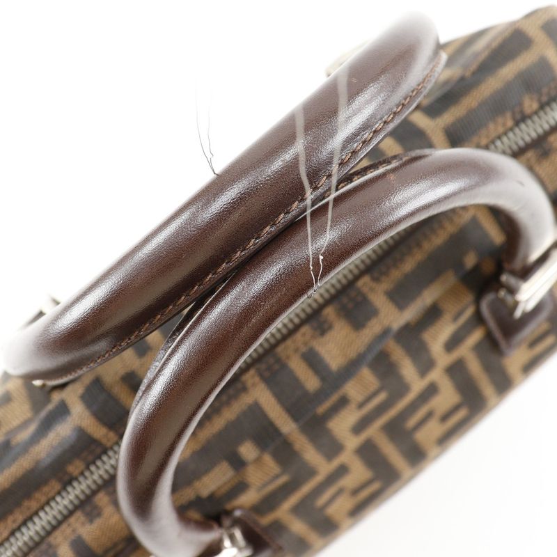 Fendi Zucca Nylon Canvas Brown Handbag — view 5