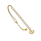 Christian Dior Vintage CD Logo Necklace Pendant Choker Accessory Gold 652-3 — view 5