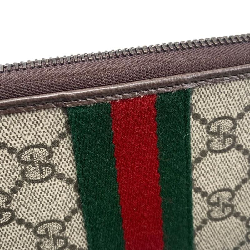 Gucci Bi-Fold Long Wallet Ophidia Zip-Around GG Pattern Double — view 6