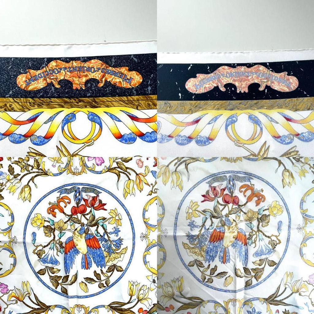 Hermes Scarf Carre 90 Oriental Stone and Western Stonework Silk — view 7