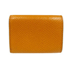 Fendi Fize 8 M0395 Karung Leather Gold Hardware Yellow Trifold Wallet 1050 — view 2