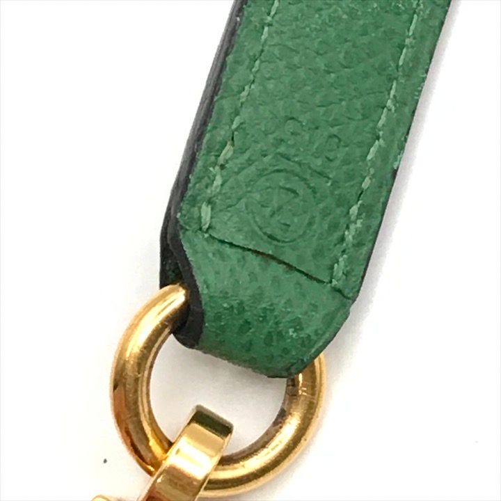 Hermes Kelly Bolide Gold Leather Shoulder Strap Bag Green — view 5