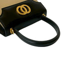 Celine Circle Logo Hardware Calf Leather 2-Way Handbag