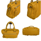Loewe 2-Way Shoulder Bag Handbag Tassel Charm Fringe Anagram Logo Yellow Silver — view 4