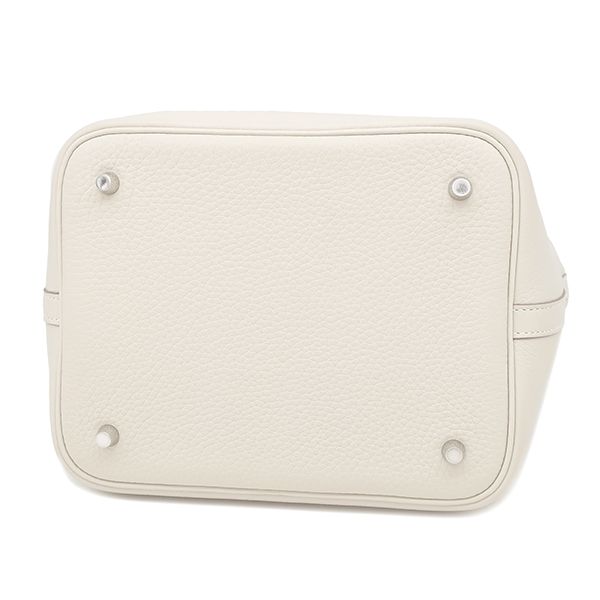 Hermes Handbag Picotin Lock MM Taurillon Clemence Cles Silver Hardware Off — view 4
