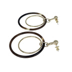 Hermes Amulet Duo Earrings Buffalo Horn Brown Gold Hardware Accessories — view 5