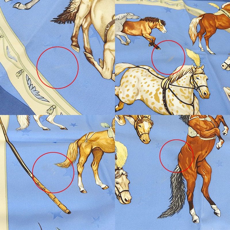 Hermes Scarf Carre 90 en Piste 100% Silk Horse Small Size Large — view 2