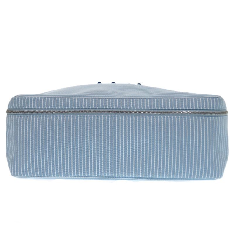 Hermes Cabriole Togo Bag MM Cotton White Blue Water 1009 Pouch — view 4