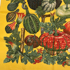 Hermes Carre 90 Citrouilles ET Coloquintes Pumpkins And Colocynths Silk Scarf — view 3