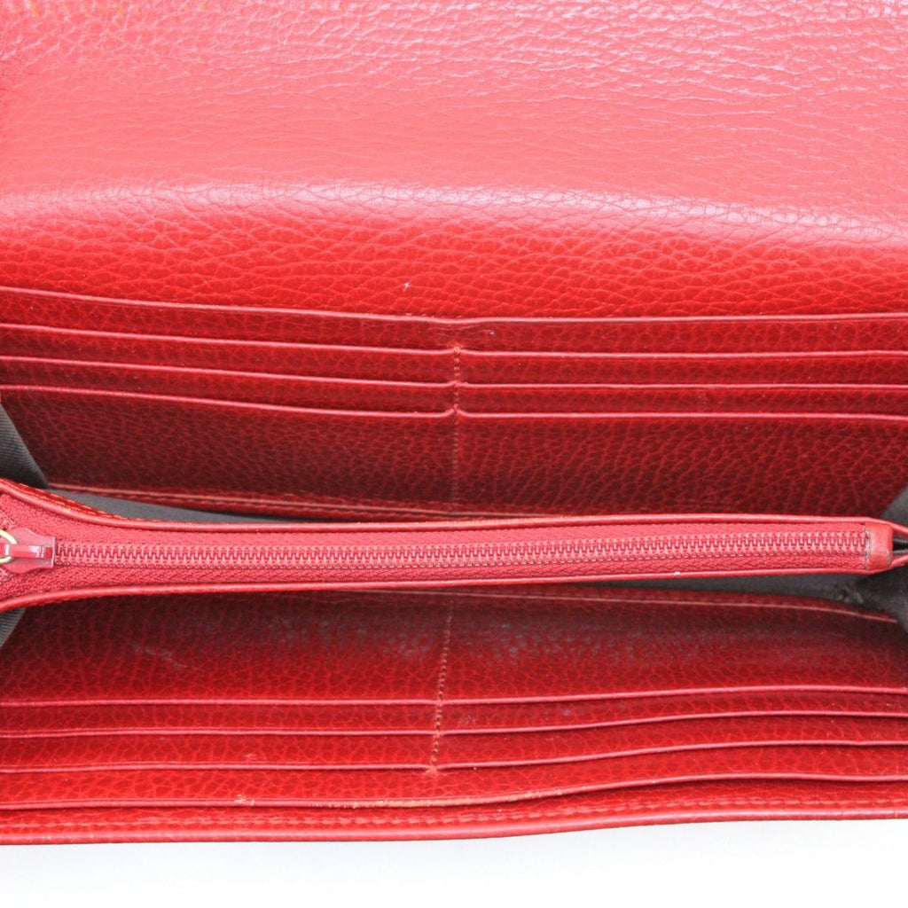 Gucci Long Wallet Double G Continental Red — view 5