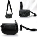 Christian Dior Body Bag Shoulder Black Saddle — view 3