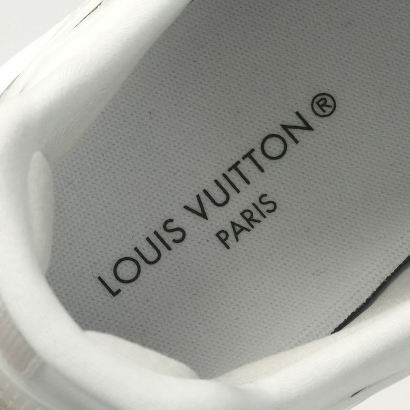 Louis Vuitton Run 55 Sneakers Shoes Mixed Material White — view 8