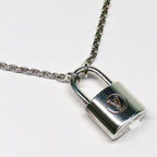 Louis Vuitton Pendant Silver Lockit AG 925 Padlock Necklace — view 4