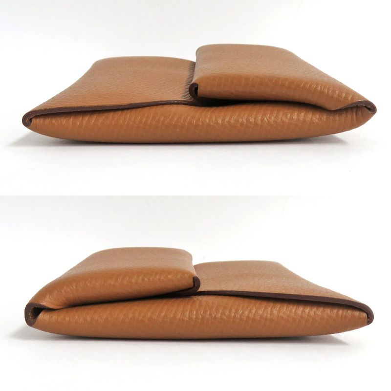 Hermes Bastia Gold Veau Epsom Coin Case 2019 Brown — view 4