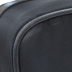 Prada Carry Bag Triangle Logo Case Nylon Leather Navy Silver Hardware — view 6