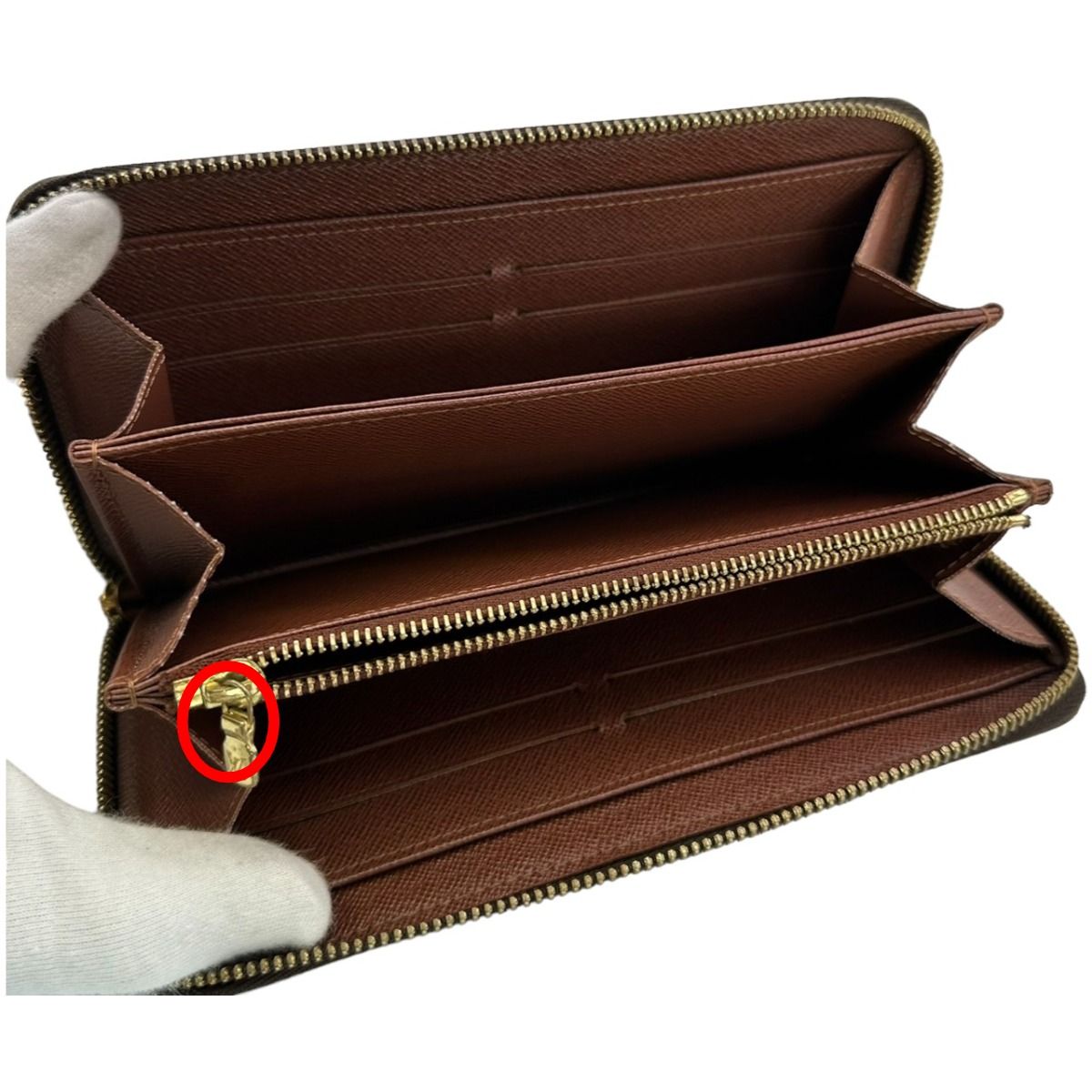 Louis Vuitton Monogram Zippy Wallet Round Zipper Long — view 8