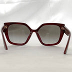 Prada Sunglasses in Black Gradient Bordeaux Red — view 5