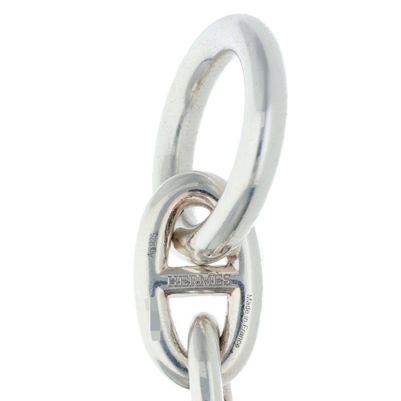 Hermes Chaine Dancre TGM Silver Bracelet 11 Link — view 4