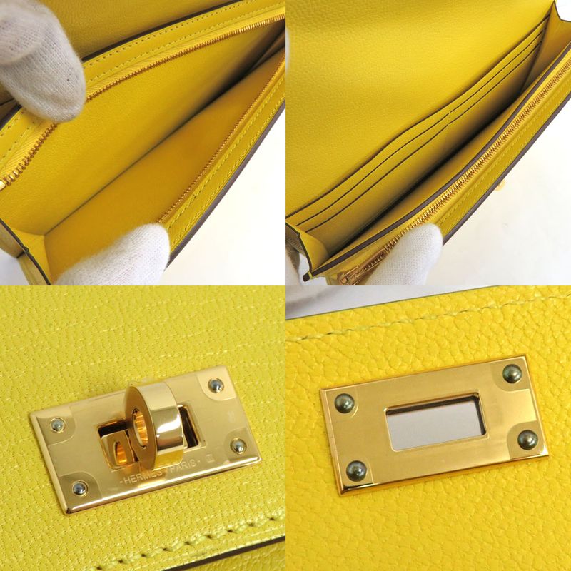 Hermes Kelly Pocket Long Jo-nunapur Pink Gold Hardware 2024 — view 7