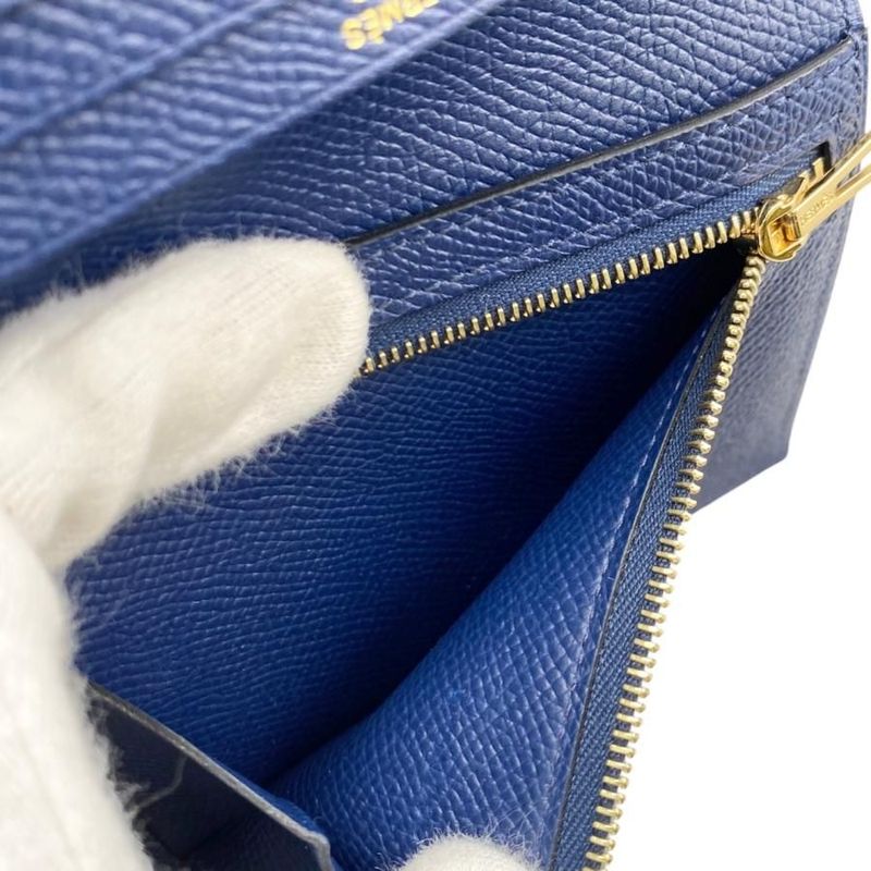 Hermes Bifold Wallet Bearn Compact Cc7 U Epson Navy — view 8