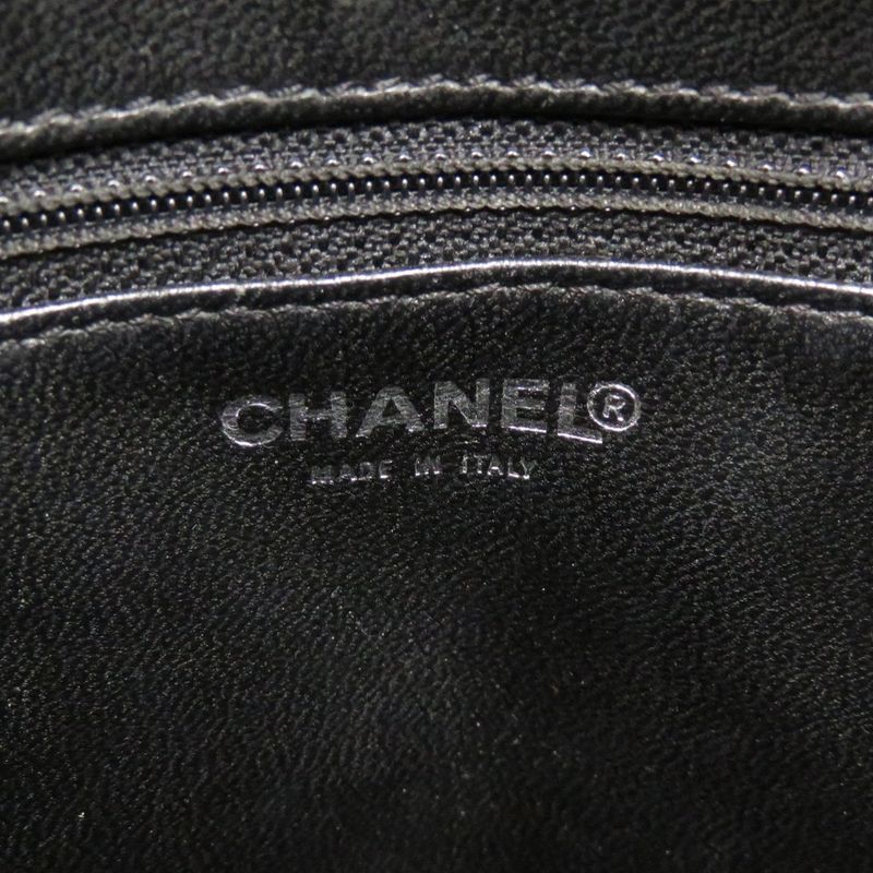 Chanel Medallion Tote Caviar Leather Black Silver Hardware 7 th Bag — view 9