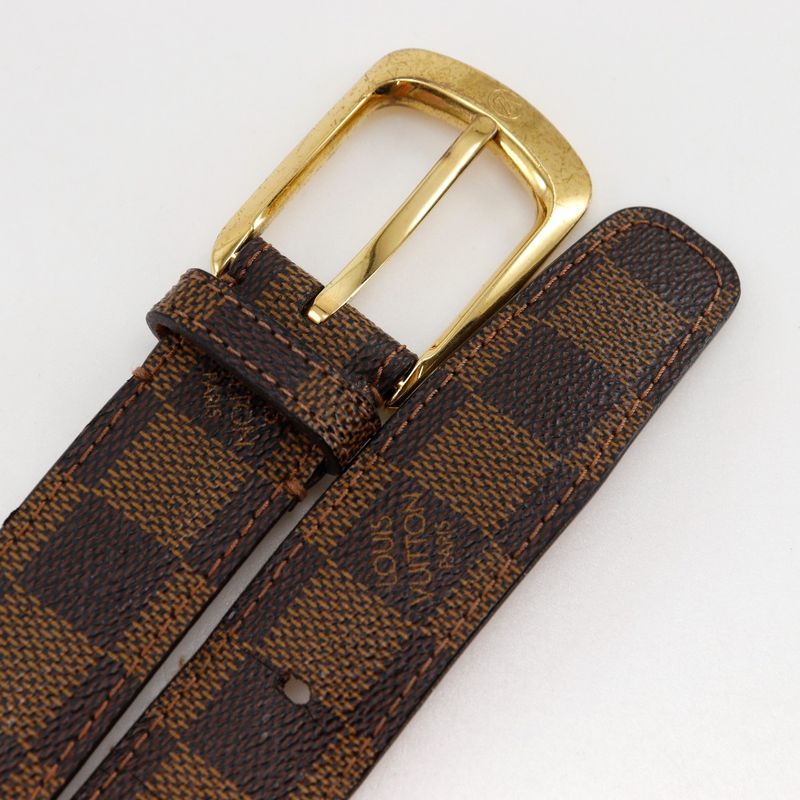 Louis Vuitton Santure Ellipse M6995 Damier Canvas Brown Ca1101 Belt — view 5