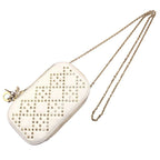 Dior Lady White Gold Hardware Shoulder Bag Phone Pouch — view 9