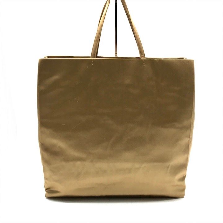 Prada Silk Satin Tote Beige — view 2