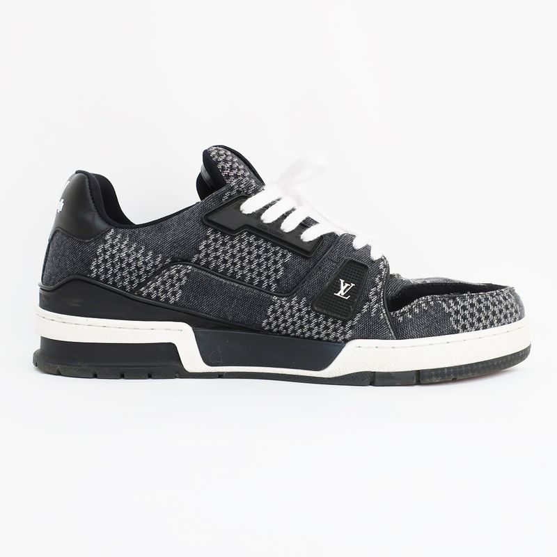Louis Vuitton Trainers Sneakers 1 Ad6 dz Noir Black Gray — view 2