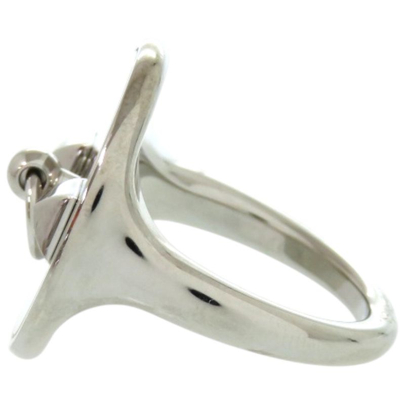 Hermes Collierd Chien Metal Silver Scarf Ring 0076 — view 3