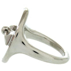 Hermes Collierd Chien Metal Silver Scarf Ring 0076 — view 3