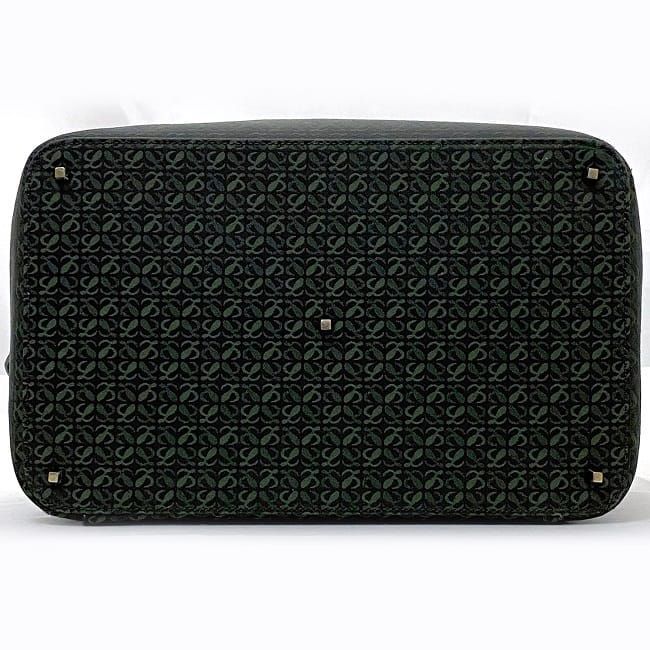 Loewe 2-Way Shoulder Bag Black Green — view 5