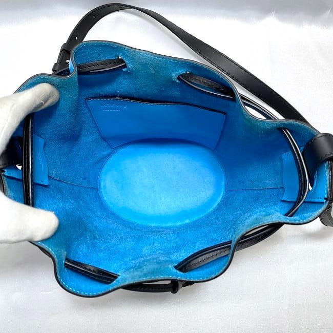 Loewe Shoulder Bag Light Blue Black Balloon — view 5