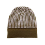 Hermes Knit Hat Beanie Brown Pink M Size Cashmere Cap — view 9
