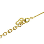 Christian Dior GP Rhinestone Faux Pearl Necklace Gold — view 6