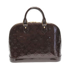 Louis Vuitton Vernis Handbag Alma PM Wine Red — view 2
