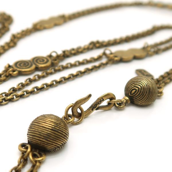 Yves Saint Laurent Necklace Long Vintage Swirl GP — view 6