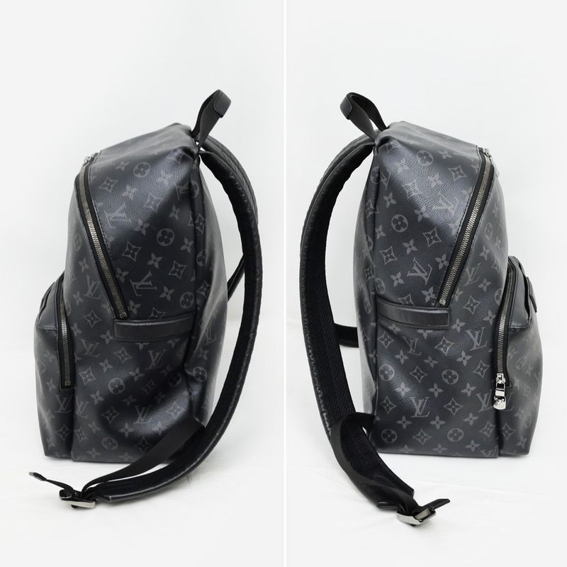 Louis Vuitton Monogram Eclipse Apollo Noir Black Backpack Bag — view 3
