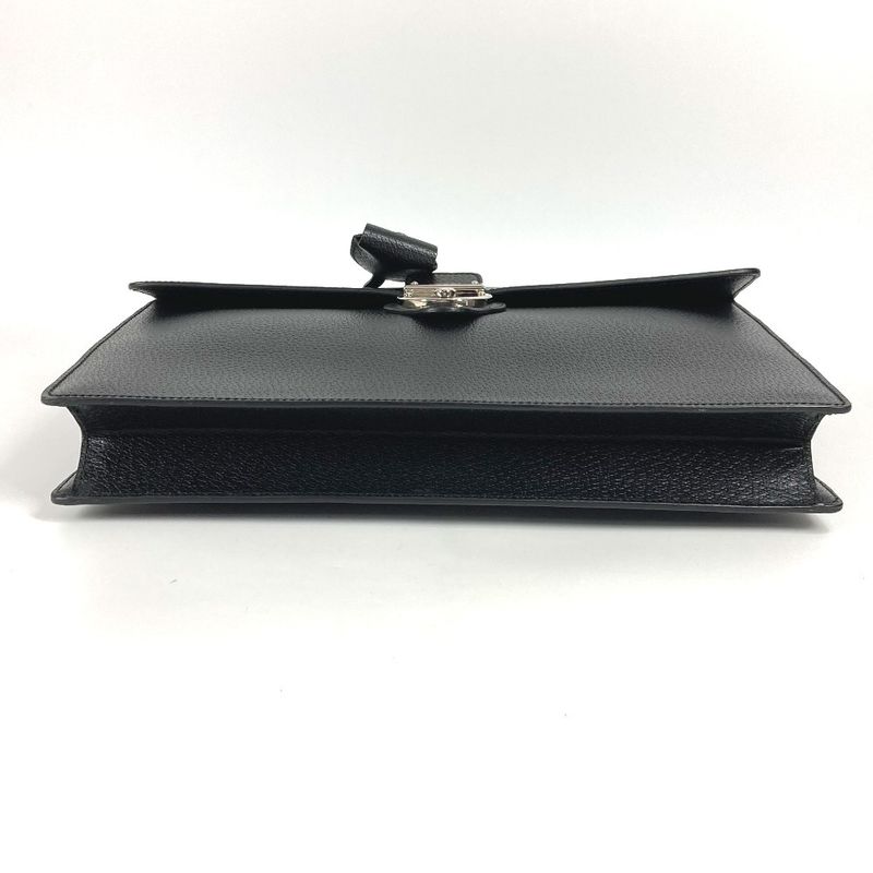Gucci Handbag Logo Leather Black — view 5