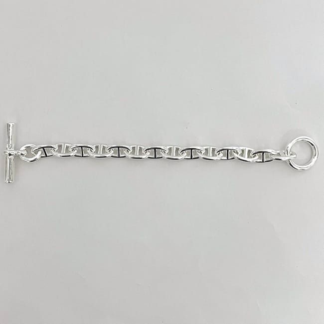 Hermes Bracelet Chaine D'ancre MM 14 Frames Silver Ag — view 3
