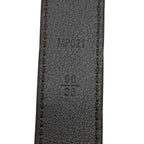 Louis Vuitton Mp021 Santure Belt Buckle Silver Leather Brown — view 5