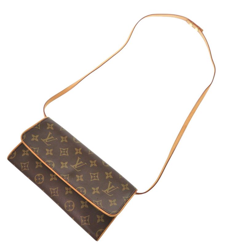 Louis Vuitton Pochette Twin GM Monogram Shoulder Bag 0505 — view 5