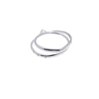 Hermes Vertige Coeur Diamond 030 CT 18K White Gold 50 Ring 750 WG Togo — view 6