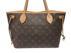 Louis Vuitton Monogram Neverfull PM Tote Bag Brown Vachetta Leather Gold — view 3