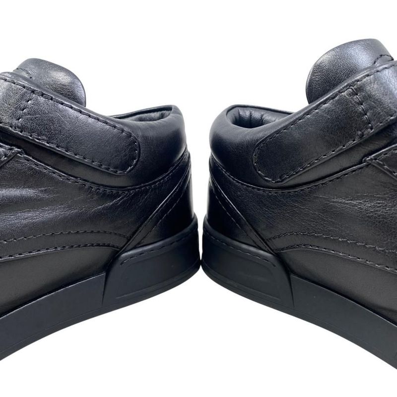 Chanel Sneakers Velcro High Cut 36 Size Quilted Coco Mark Logo Black — view 9