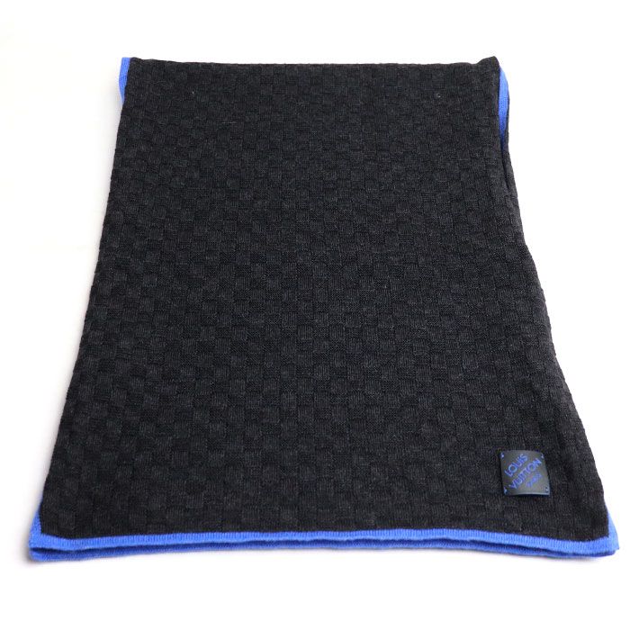 Louis Vuitton Echarpe Edge Scarf Black Blue My0137 — view 2