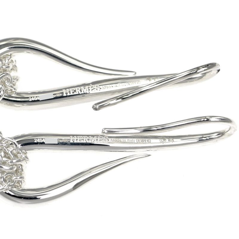 Hermes Earrings Ricol Pair AG 925 Silver Accessories Small Items — view 8